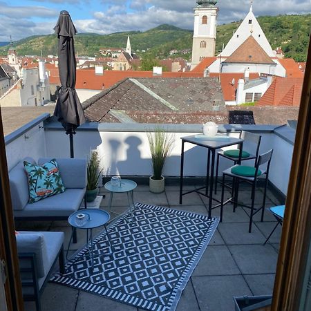 Deluxe Appartement über den Dächern von Krems Exterior foto