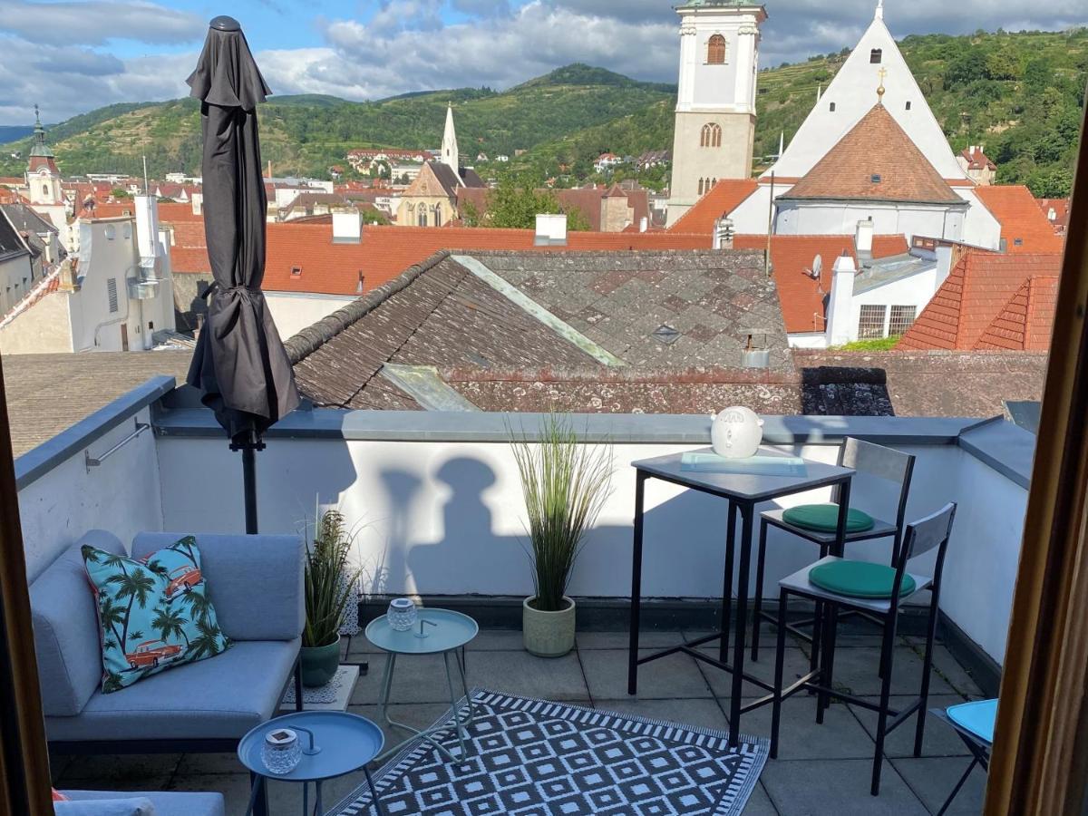 Deluxe Appartement über den Dächern von Krems Exterior foto