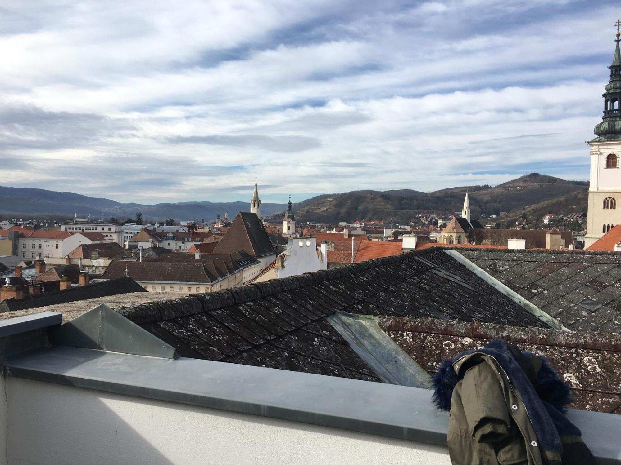 Deluxe Appartement über den Dächern von Krems Exterior foto